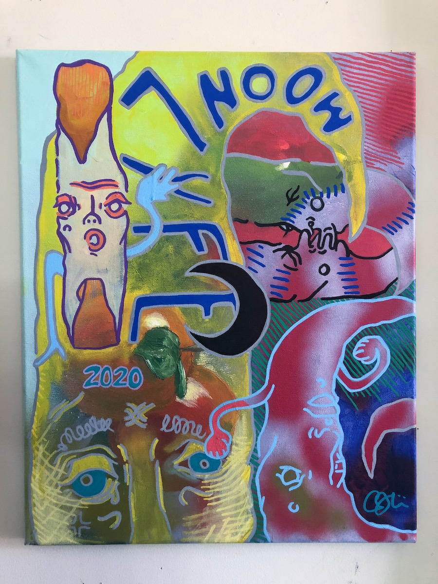 Moonlyfe 2020 painting by Ashley Jaye Williams